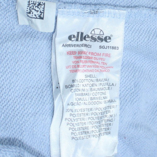 Ellesse Womens Multicoloured Hoodie UK 10 Pastel Pullover Cotton Blend - Image 6