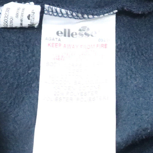 Ellesse Womens Navy Blue Crew Neck Pullover Sweatshirt UK 8 - Image 6