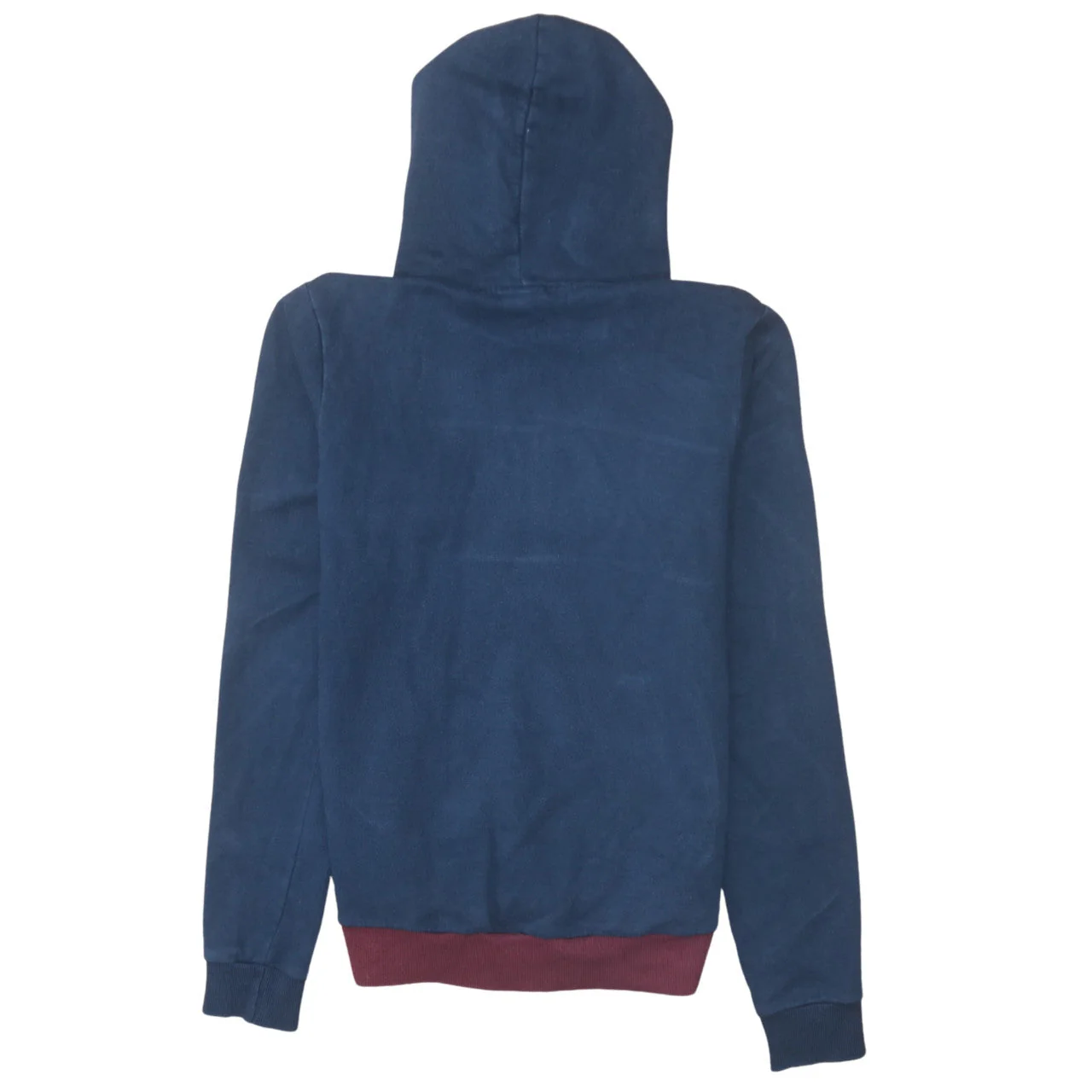 Ellesse Womens Navy Burgundy Colourblock Hoodie Size 10 Pullover - Image 4