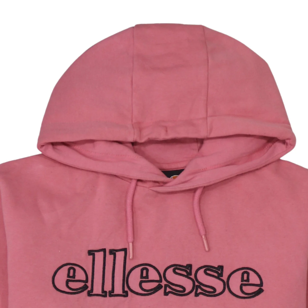 Ellesse Womens Pink Pullover Hoodie Medium Cotton Blend Logo - Image 7
