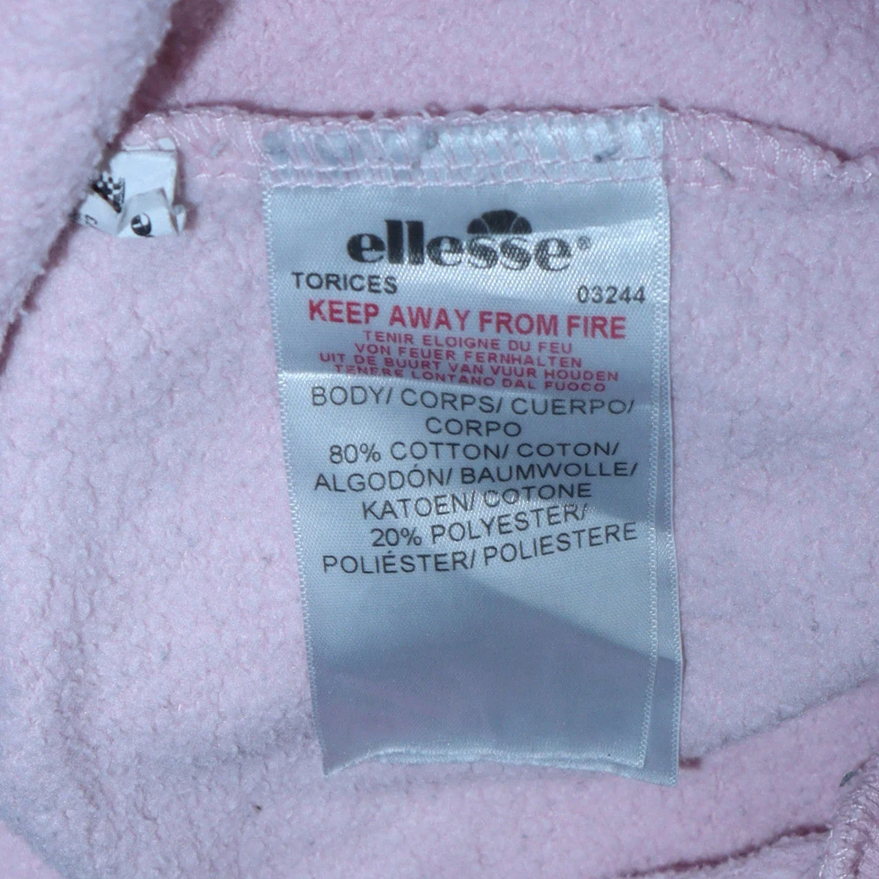 Ellesse Womens Pink Pullover Hoodie Size M Hooded Logo Sweatshirt - Image 5