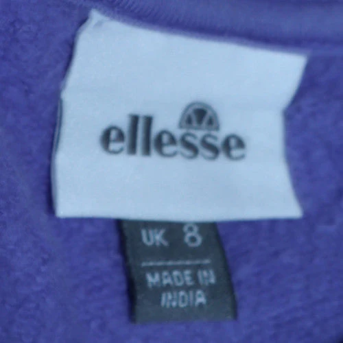 Ellesse Womens Purple Logo Crew Neck Sweatshirt UK 8 - Image 6
