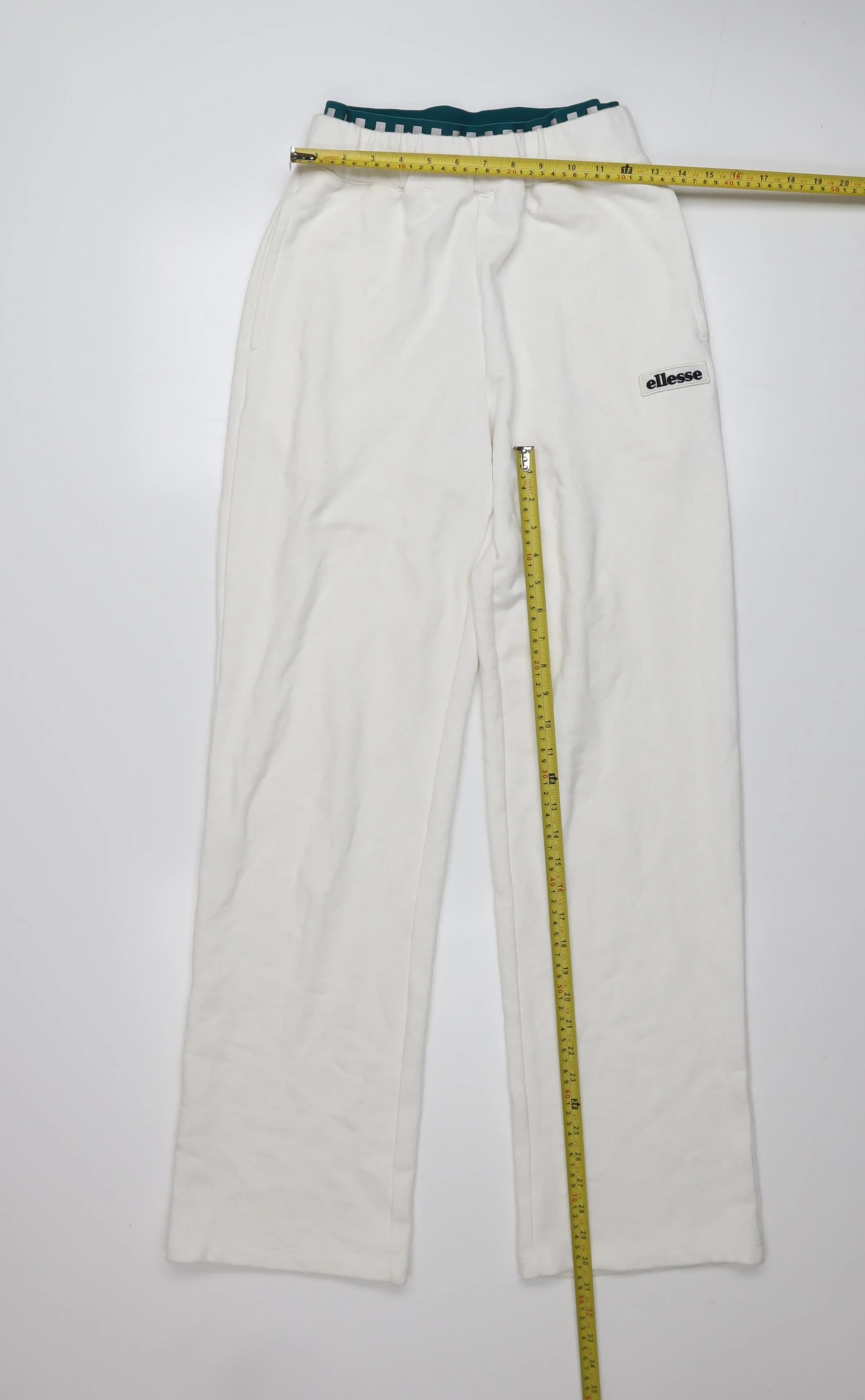 Ellesse Womens White Size 8 Straight Leg Sweatpants Joggers - Image 2