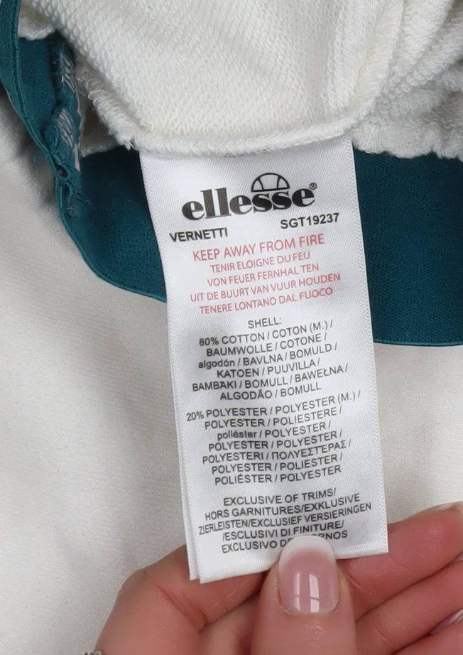 Ellesse Womens White Size 8 Straight Leg Sweatpants Joggers - Image 5