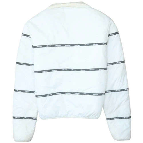 Ellesse Womens White UK 6 Puffer Windbreaker Jacket Polyester Lined - Image 4