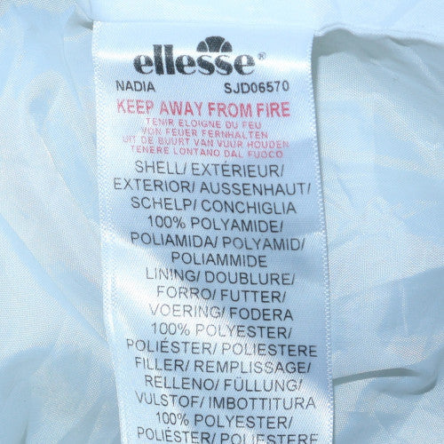 Ellesse Womens White UK 6 Puffer Windbreaker Jacket Polyester Lined - Image 5