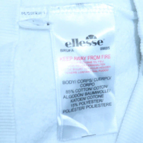 Ellesse Womens White XS Crew Neck Pullover Sweatshirt - Image 5