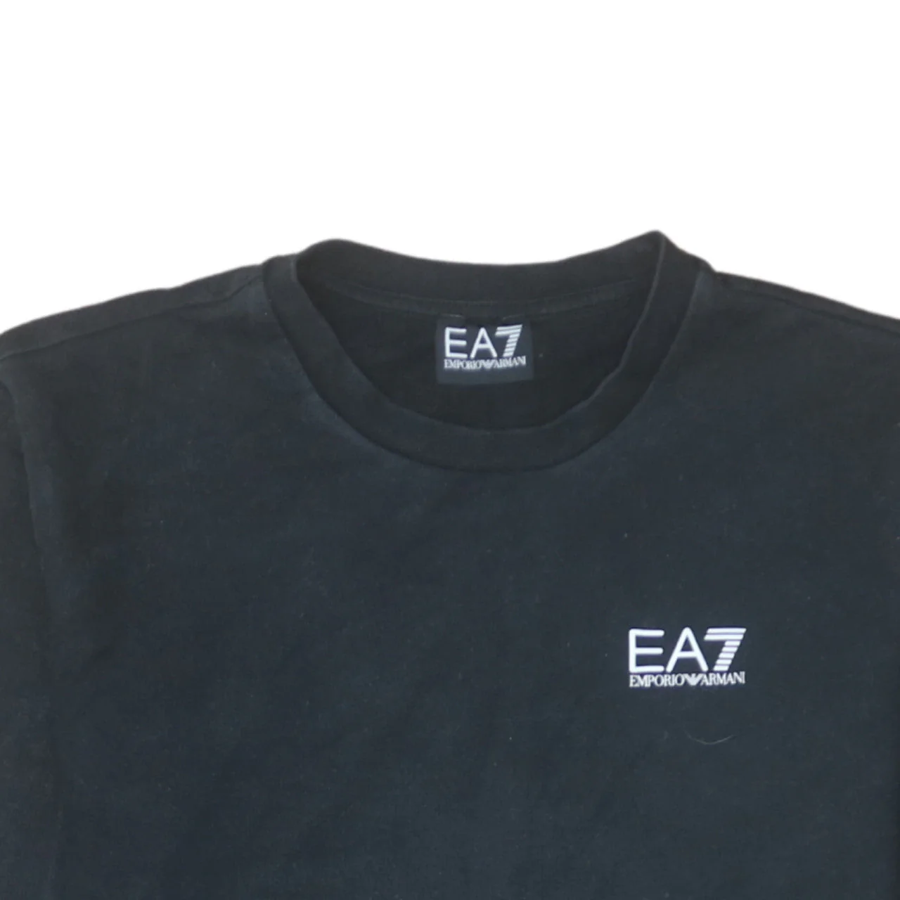 Emporio Armani EA7 Mens Black Crew Neck Sweatshirt Size M - Image 8