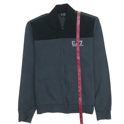 Emporio Armani EA7 Mens Black Full Zip Sweatshirt Size L - Image 3