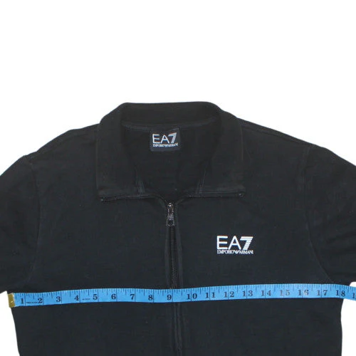 Emporio Armani EA7 Men's Black Full Zip Sweatshirt Size M - Image 3