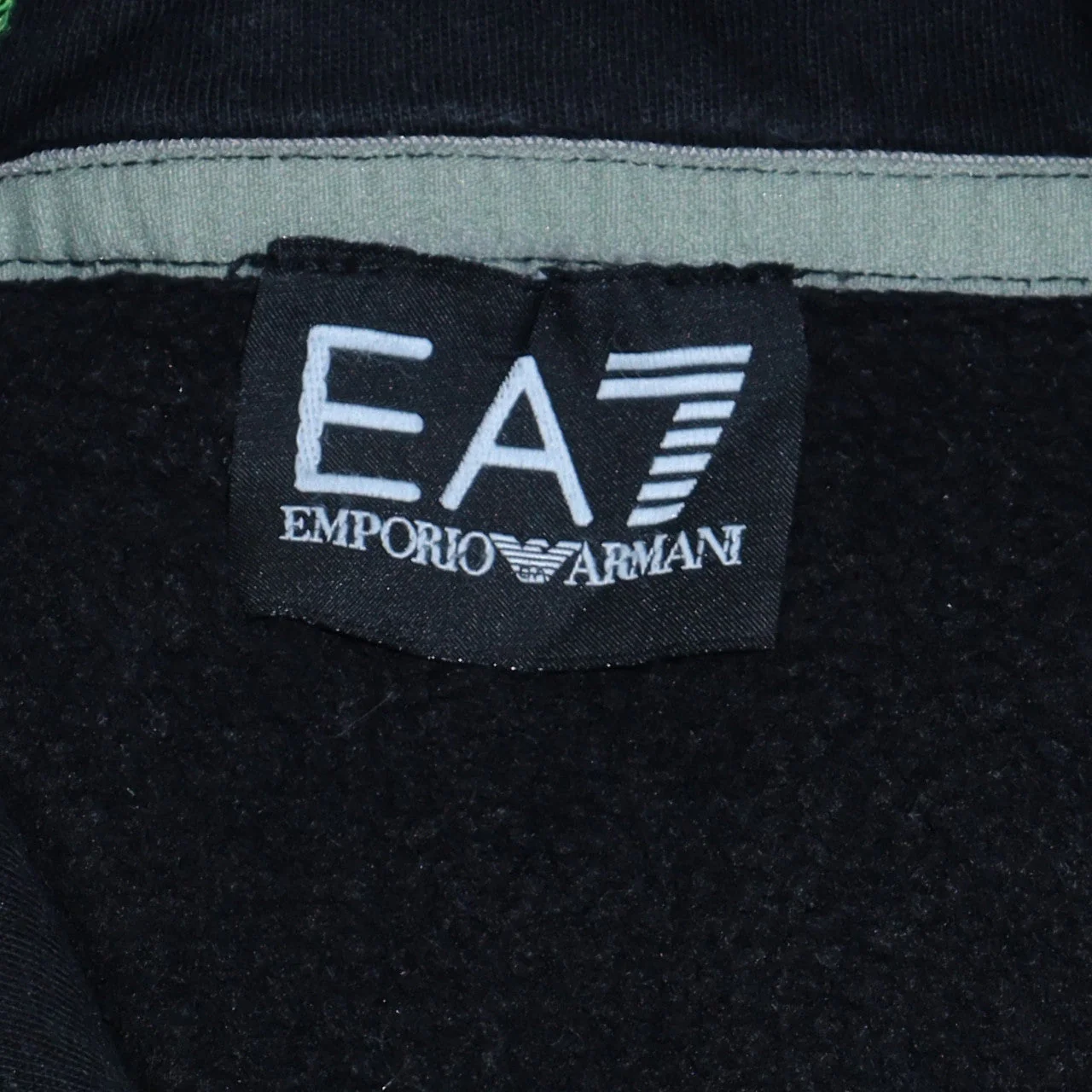 Emporio Armani EA7 Men's Black Pullover Hoodie Size S Regular Fit - Image 6