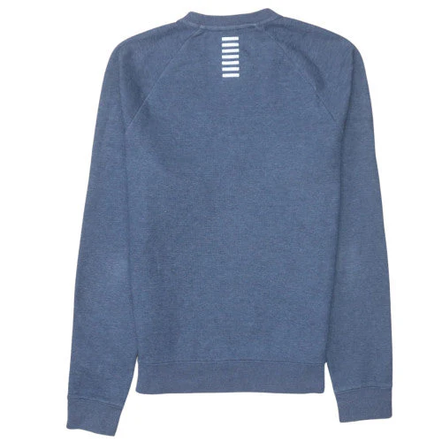 Emporio Armani EA7 Mens Blue Crew Neck Logo Sweatshirt Size L - Image 4