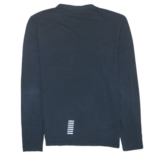 Emporio Armani EA7 Men's Blue Long Sleeve Pullover Sweatshirt L - Image 4