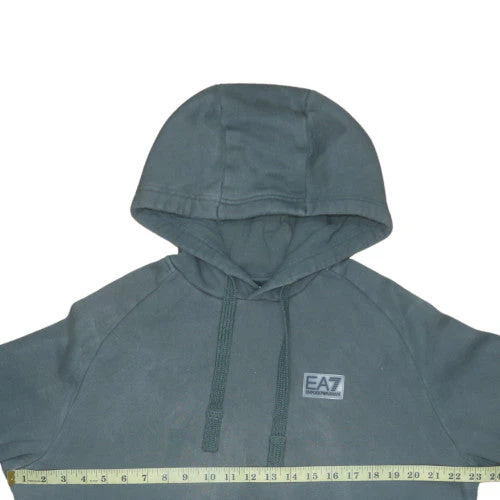 Emporio Armani EA7 Men's Green Pullover Hoodie M Regular Fit - Image 2
