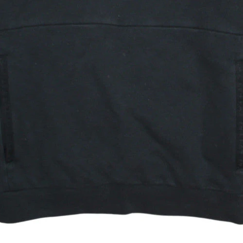 Emporio Armani Men’s Black M Hoodie Pullover EA7 Logo 1/4 Zip Fleece - Image 7