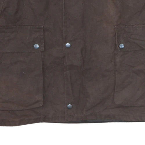 England Coprah Men’s Brown 2XL Waxed Cotton Country Coat - Image 7
