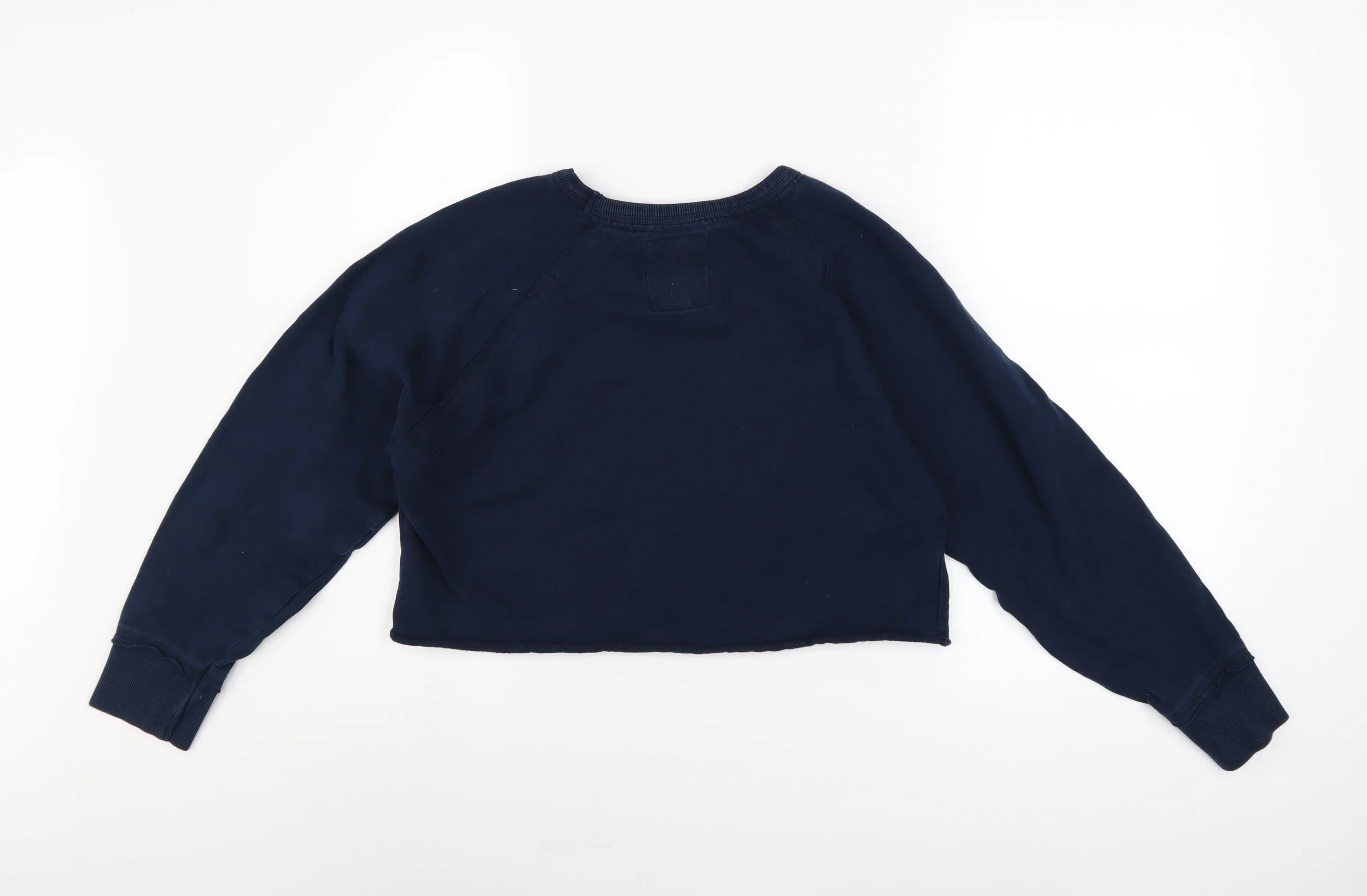 Epona Womens Navy BRISTOL UNIVERSITY Cropped Sweatshirt XS - Image 3