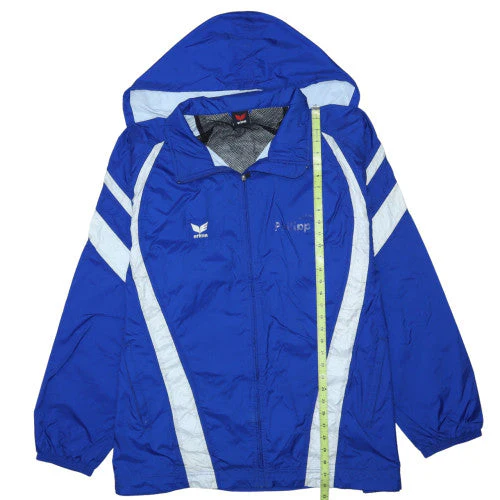 Erima Men’s Blue 2XL Windbreaker Sports Hooded Jacket - Image 2