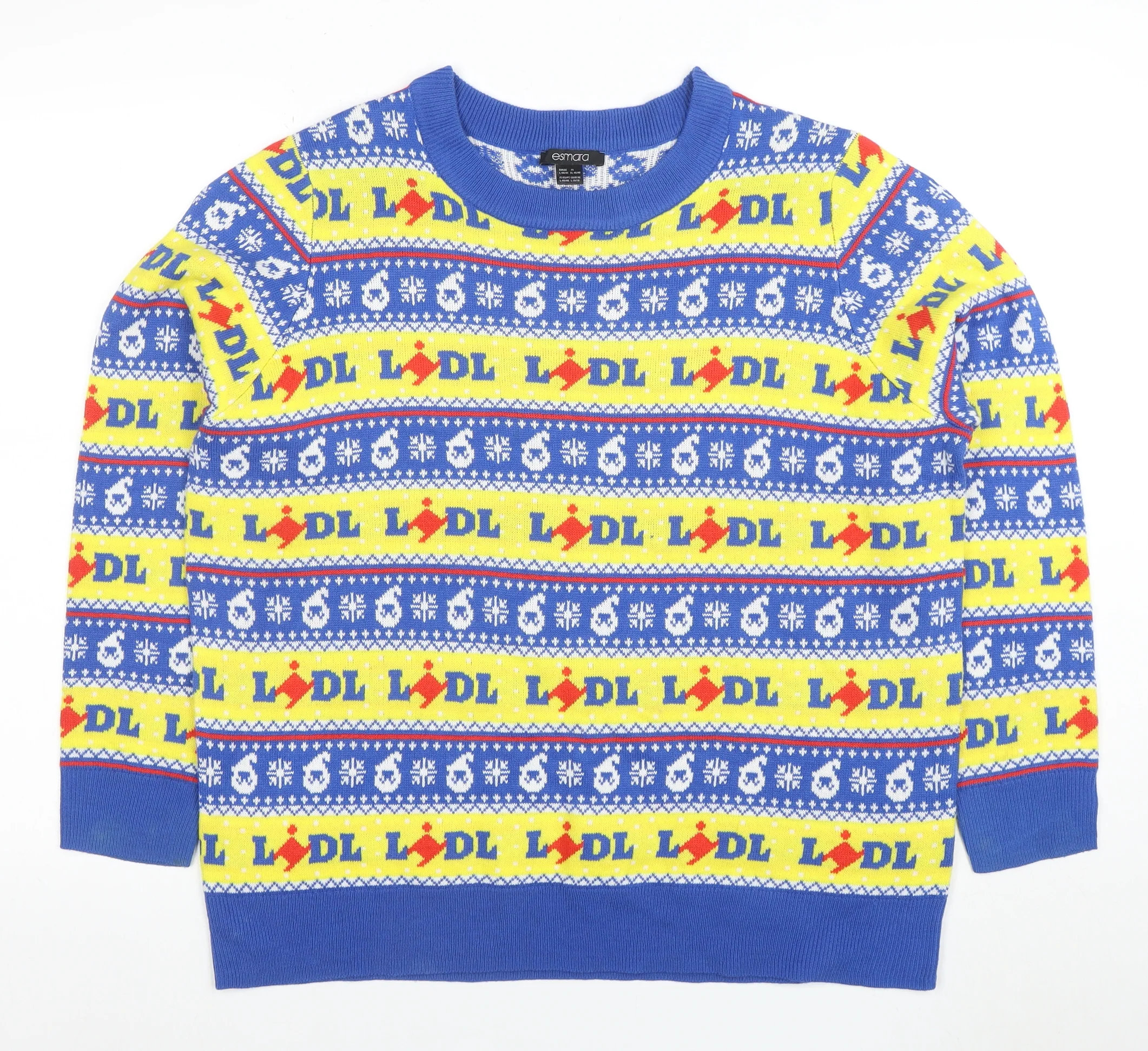 Esmara Women's Multicoloured L Fair Isle Ugly Jumper