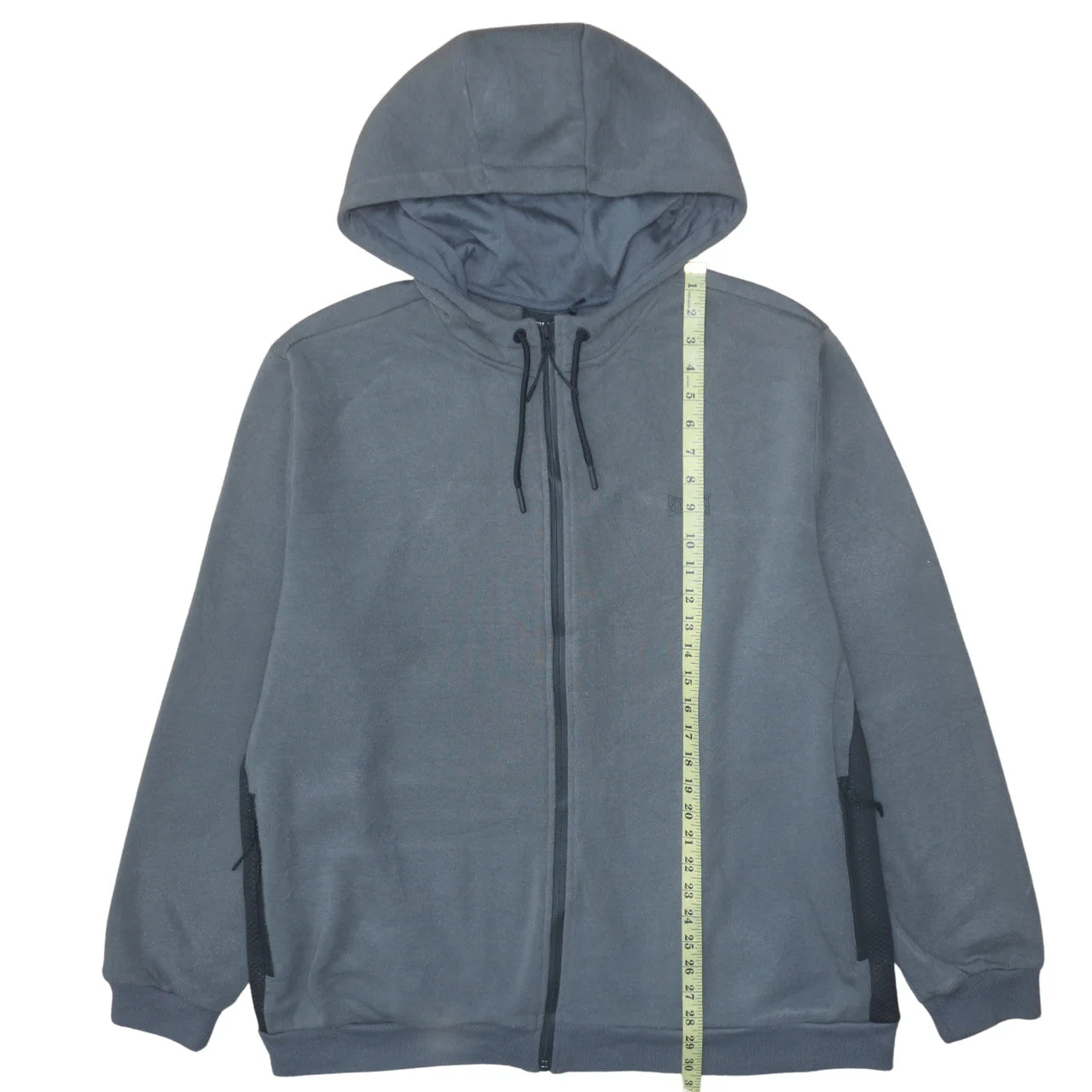 Everlast Mens Grey 3XL Full Zip Fleece Hoodie - Image 3