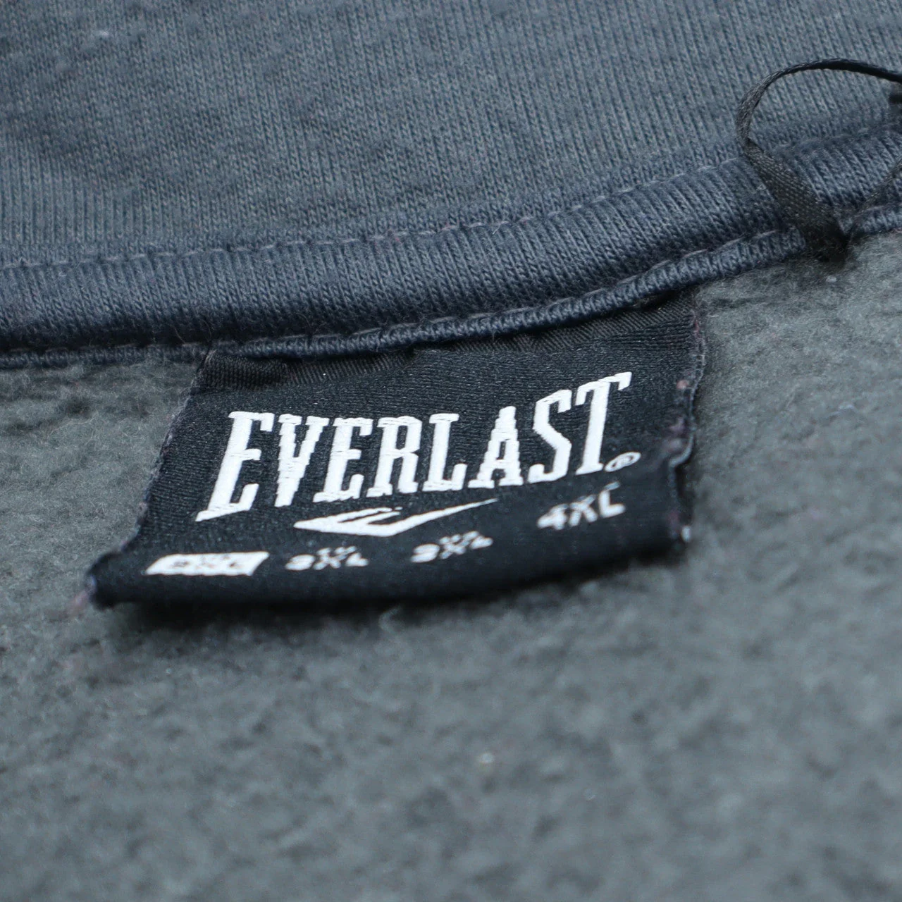 Everlast Mens Grey 3XL Full Zip Fleece Hoodie - Image 6