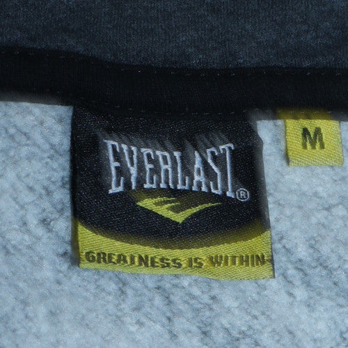 Everlast Men's Grey Full Zip Hoodie M Sports Fleece Sweatshirt - Image 5