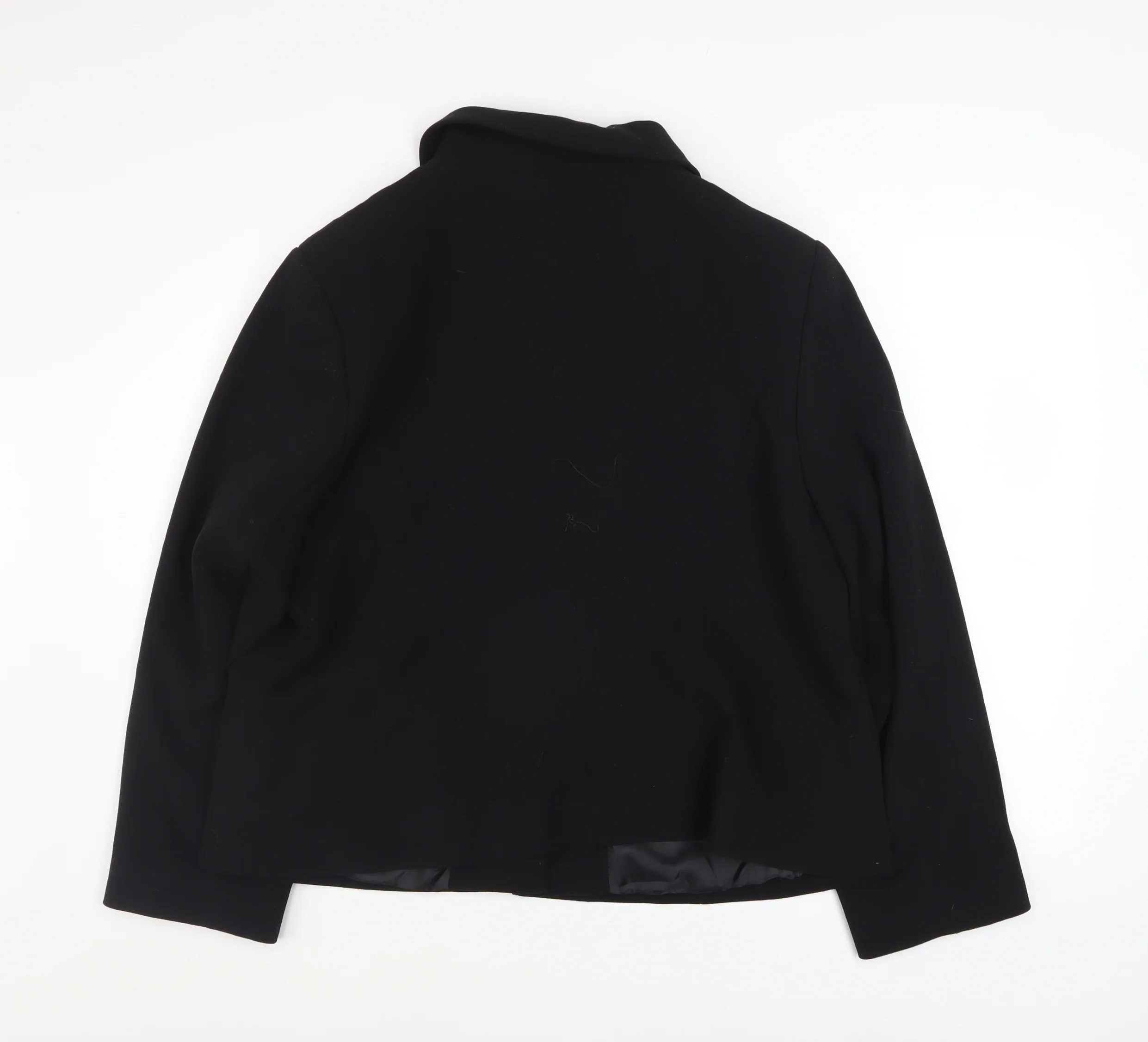 EWM Women's Black Size 20 Classic Button-Up Lined Jacket - Image 3