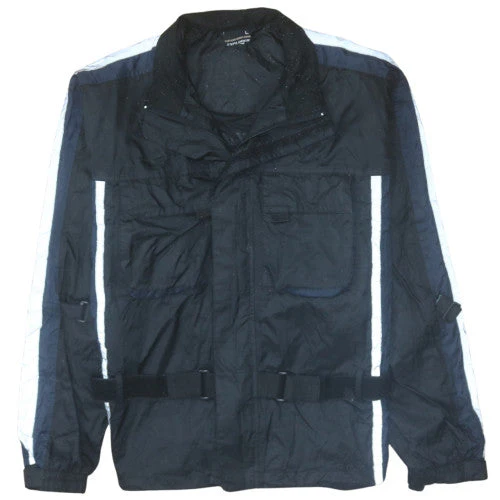 Explorer Men's Black L Waterproof Belted Motorcycle Jacket