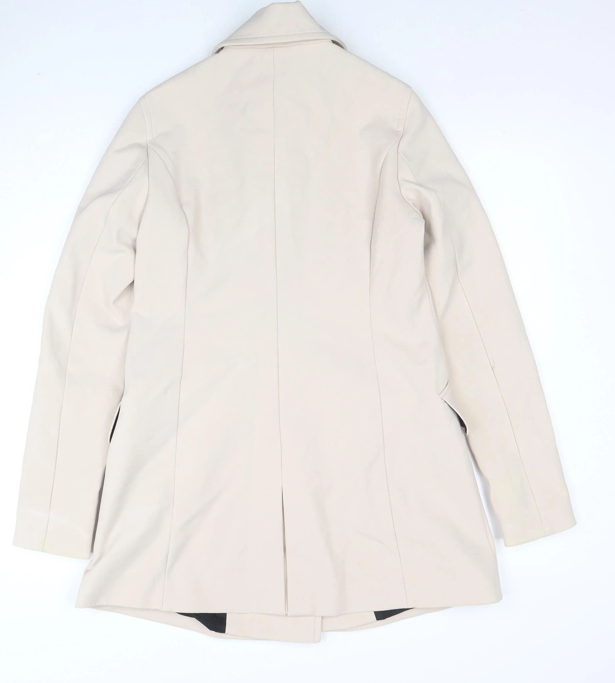 Expresso Women's Beige Trench Coat Size 10 Classic Mid-Length - Image 3