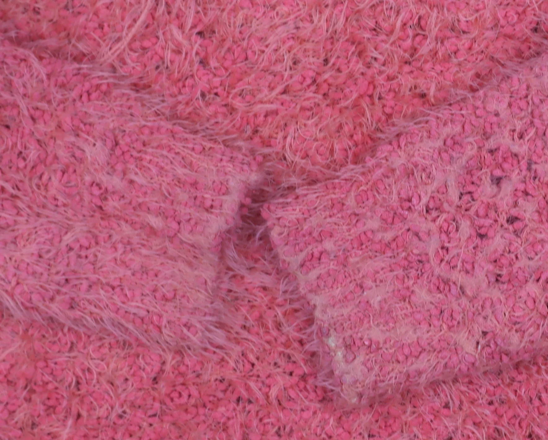 F&F Women Pink Long Sleeve Fluffy Knit Jumper UK 14 - Image 6