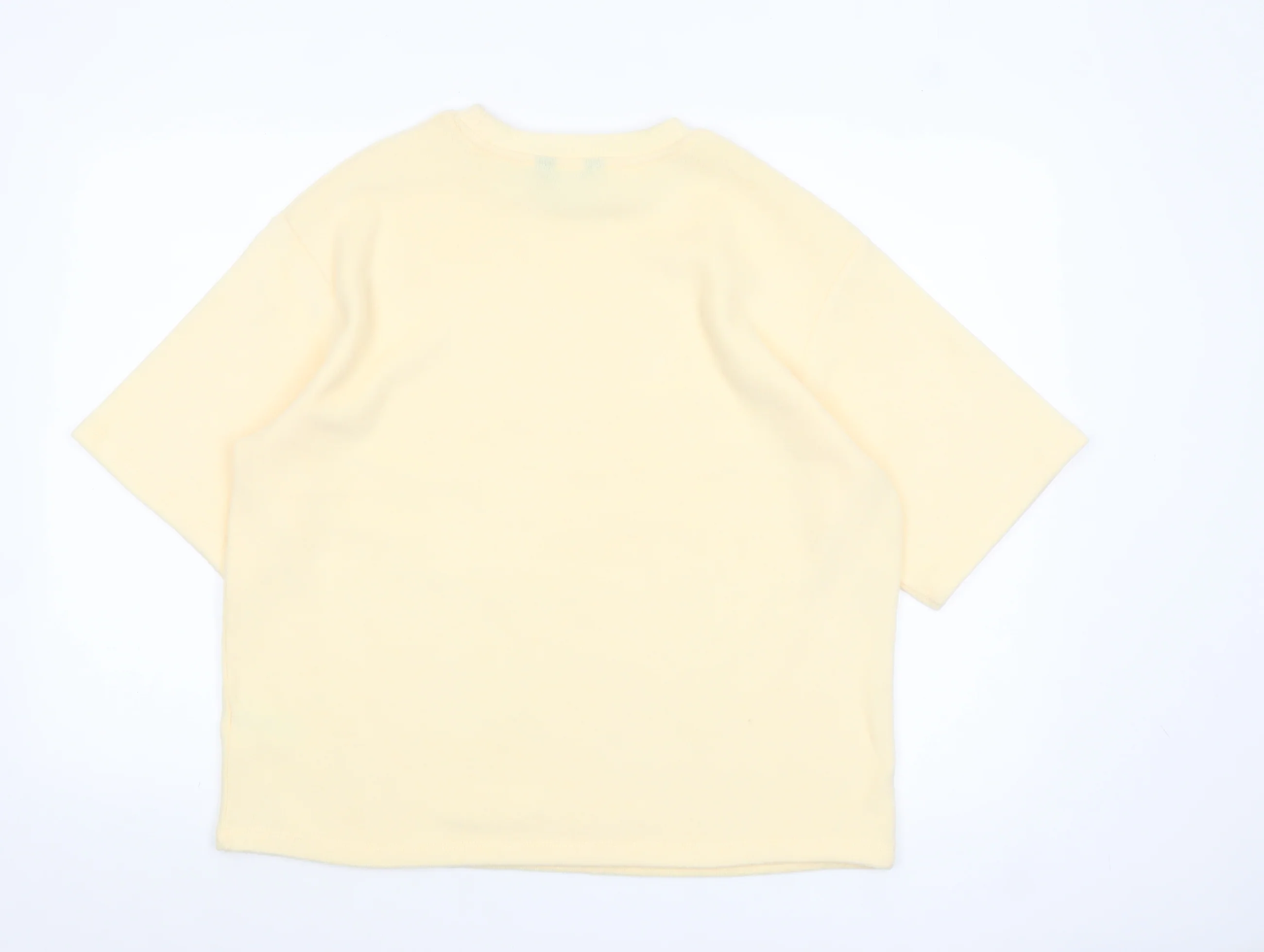 F&F Women’s Beige Short Sleeve Crew Neck Pullover Jumper Size M - Image 3