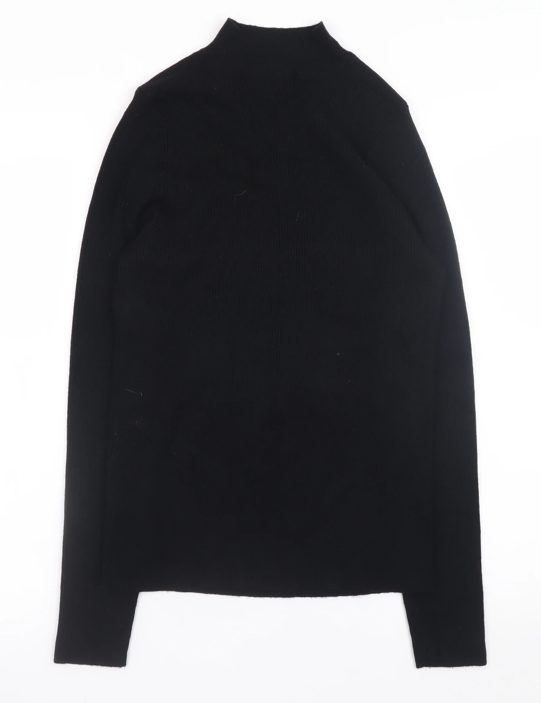F&F Women’s Black Mock Neck Long Sleeve Pullover Jumper L - Image 3