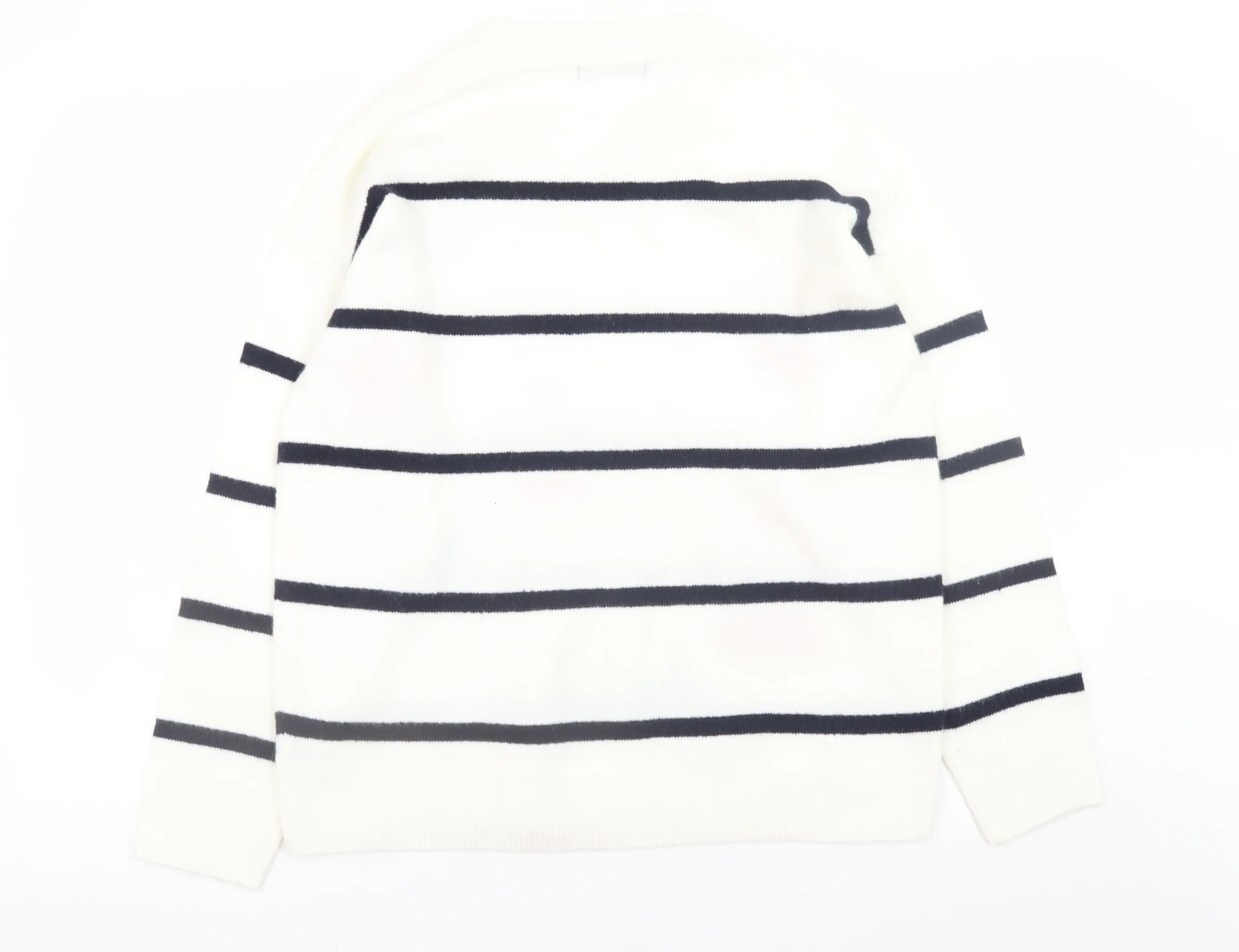 F&F Women’s White Star Stripe Knit Jumper Size 14 - Image 3