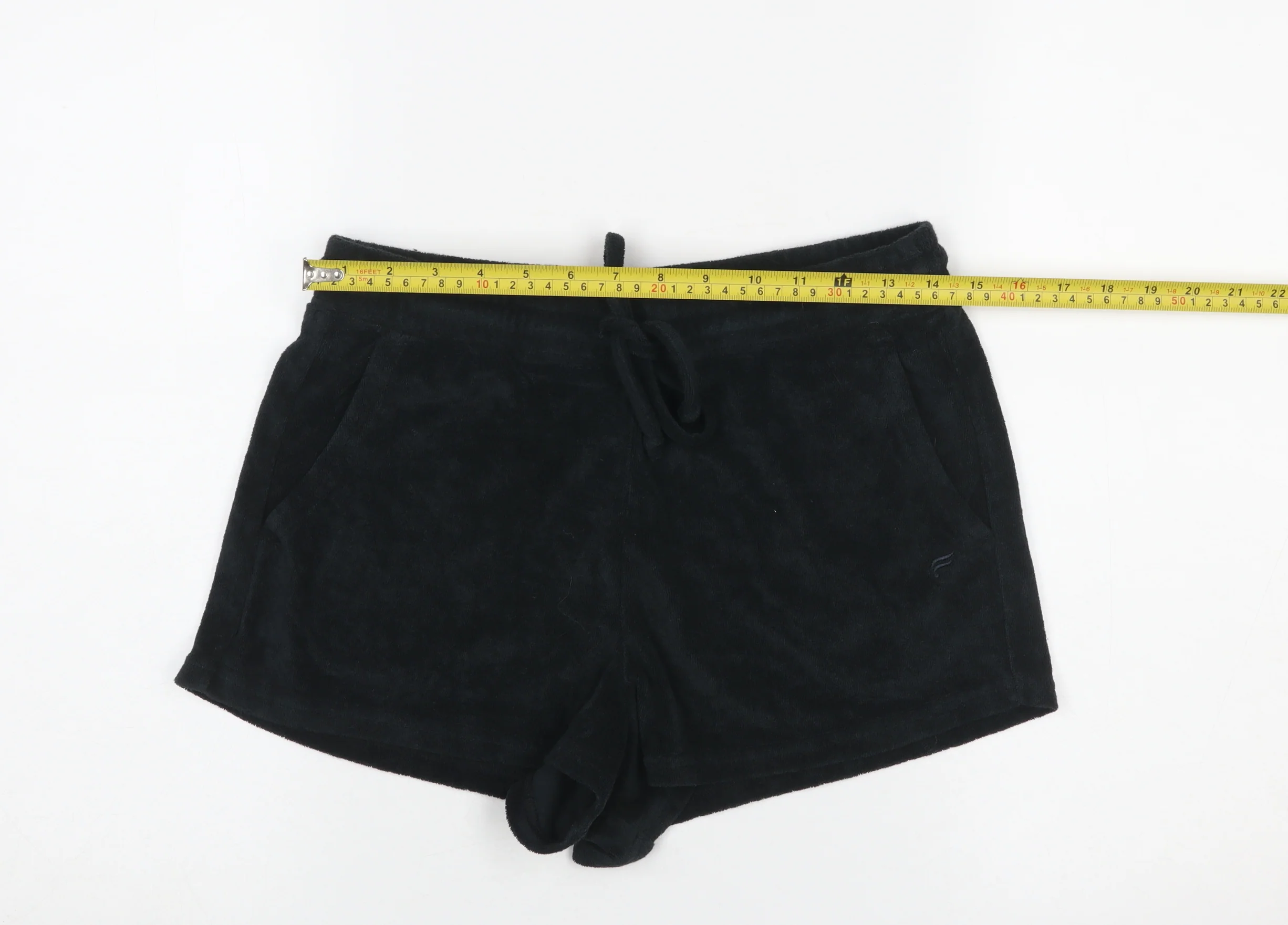 Fabletics Women Black S Sweat Shorts Cotton Blend Drawstring - Image 2