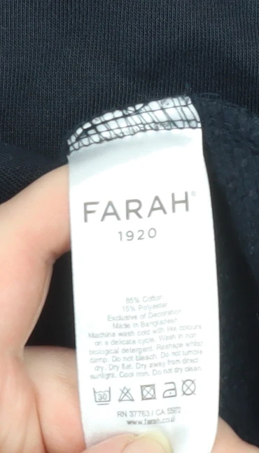 Farah 1920 Men's Multicoloured XL 1/4 Zip Sweatshirt - Image 5