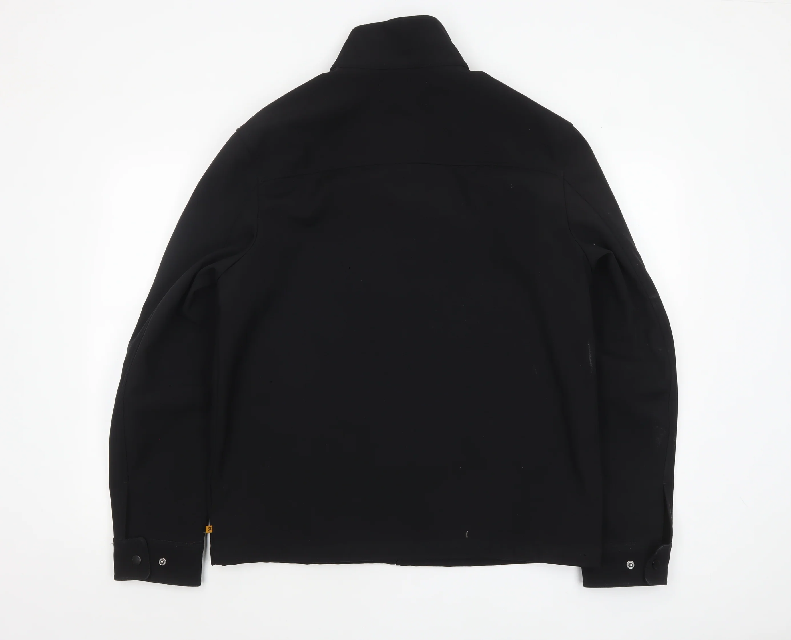 Farah Men's Black Softshell Jacket L Full Zip Stand Collar - Image 3