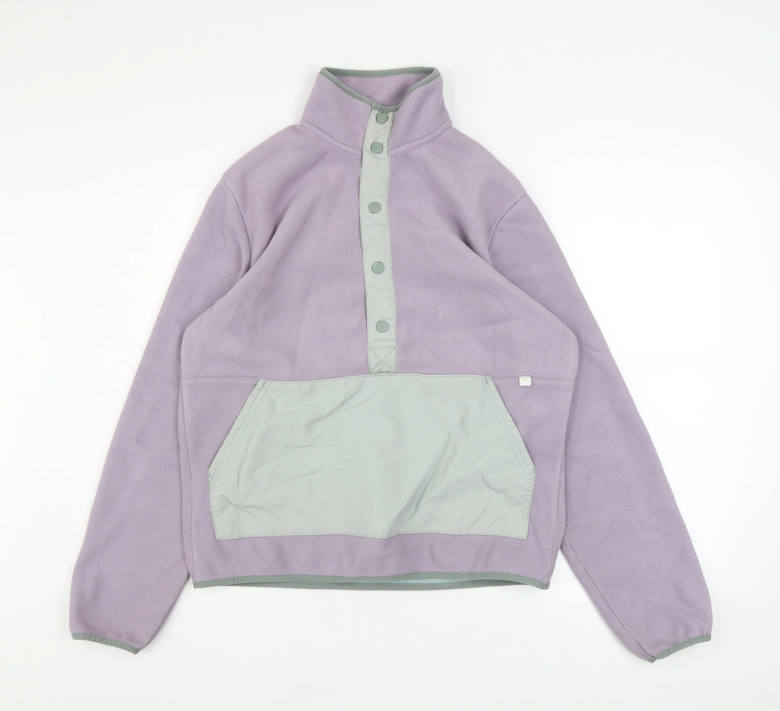Farah Men's Purple Fleece Henley Sweatshirt Size S