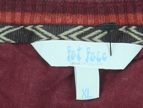 Fat Face Men's Red Cotton Wool Crew Neck Jumper XL - Image 4