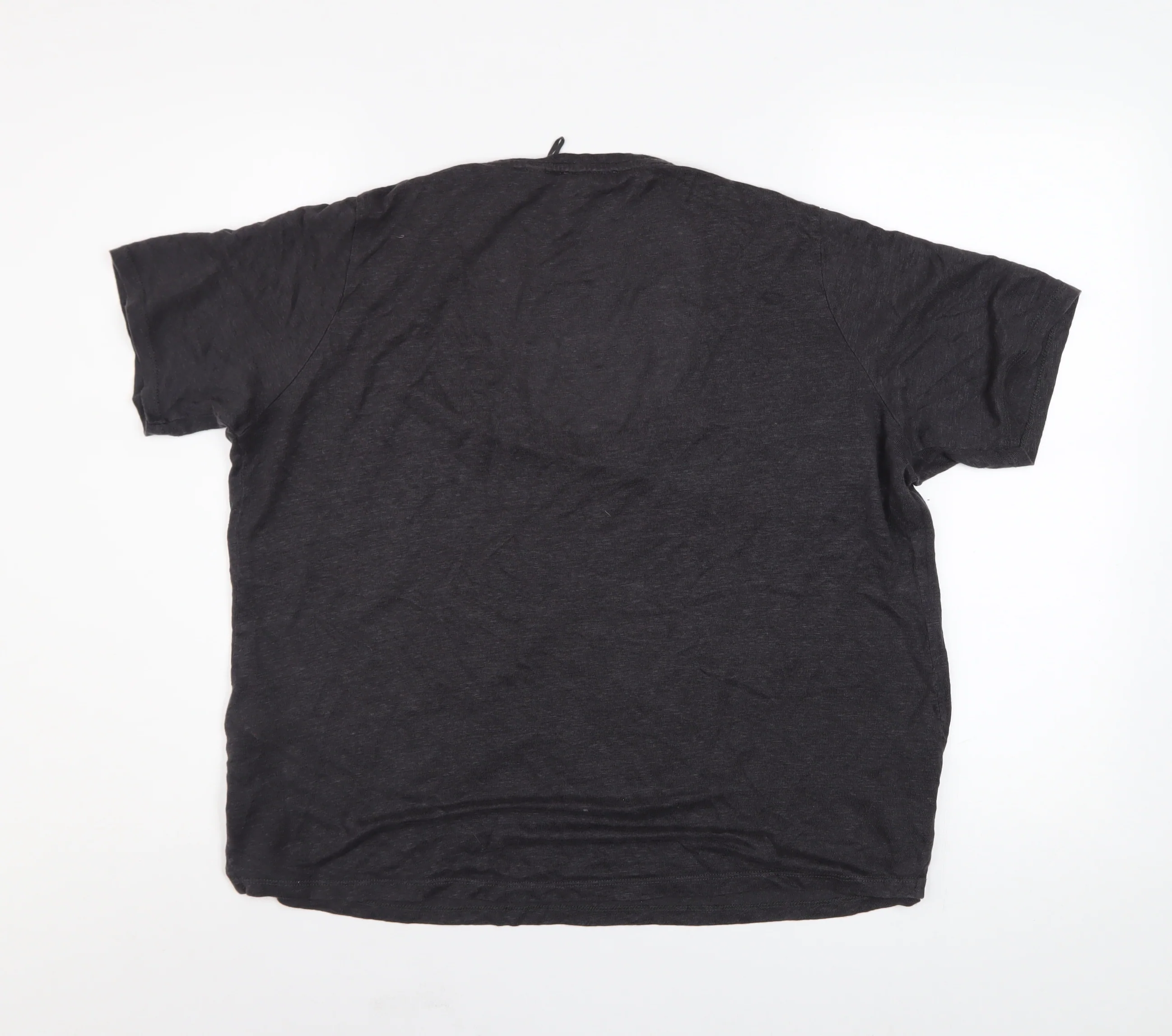 Fat Face Women’s Black Cotton V-Neck Short Sleeve T-Shirt Size 10 - Image 3