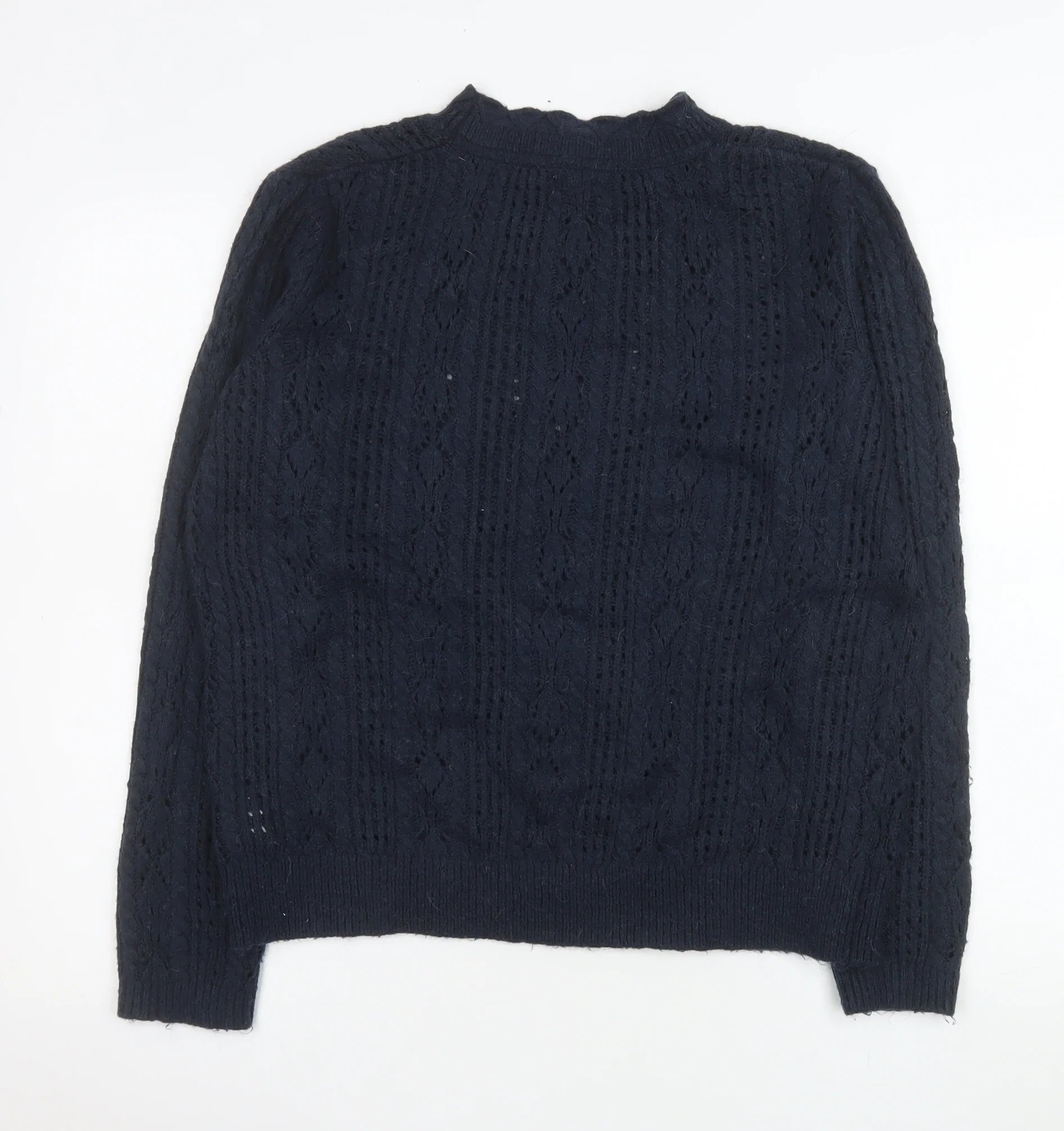Fat Face Women’s Blue Cable-Knit Pullover Jumper UK 10 - Image 3
