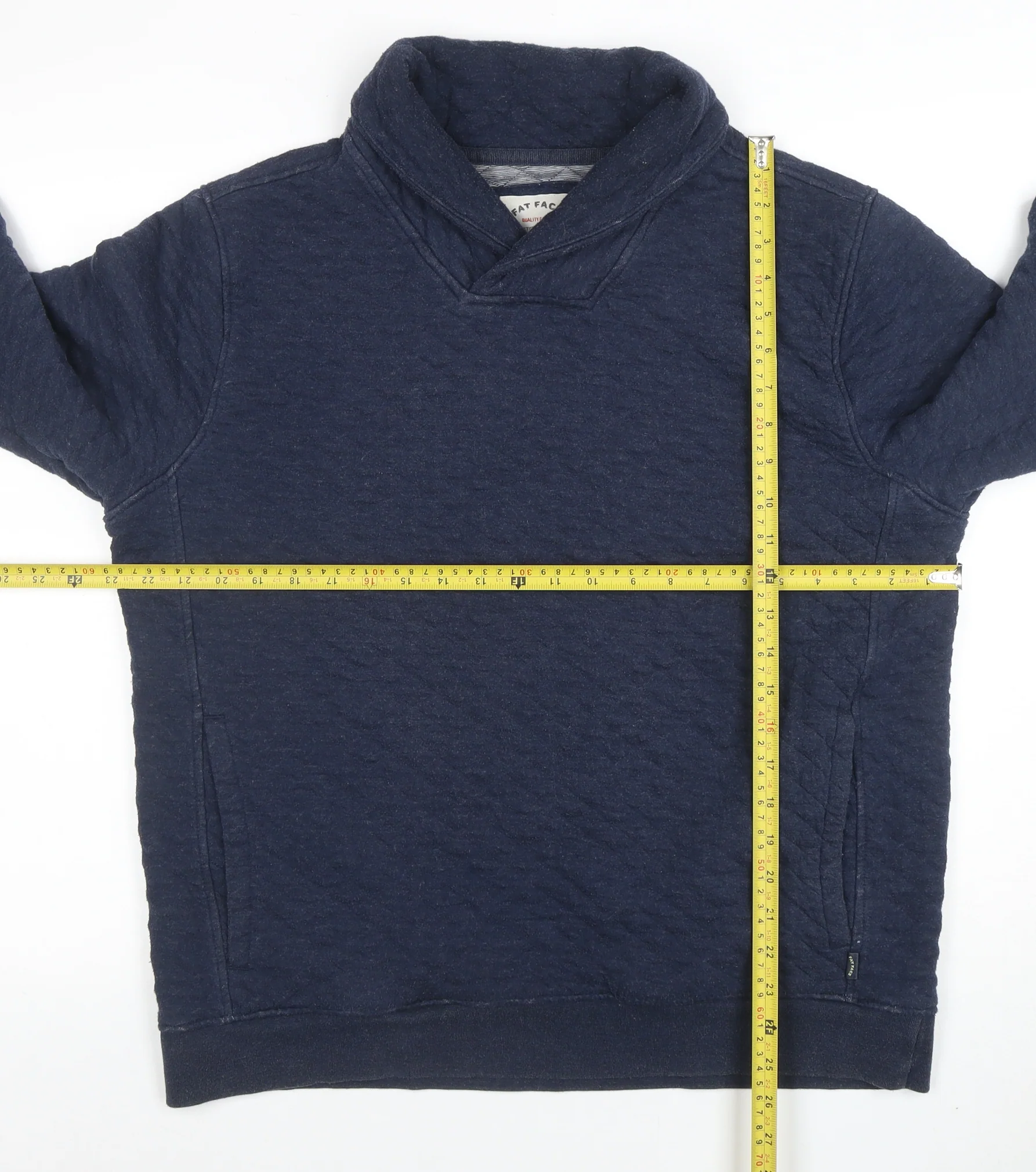 Fat Face Women’s Navy Blue Cotton Blend Pullover Sweatshirt Size L - Image 2