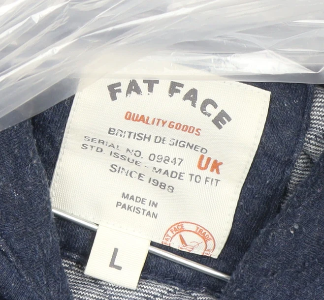 Fat Face Women’s Navy Blue Cotton Blend Pullover Sweatshirt Size L - Image 4