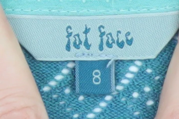 Fat Face Womens Blue Cotton Open Knit Short Sleeve Jumper Size 8 - Image 4