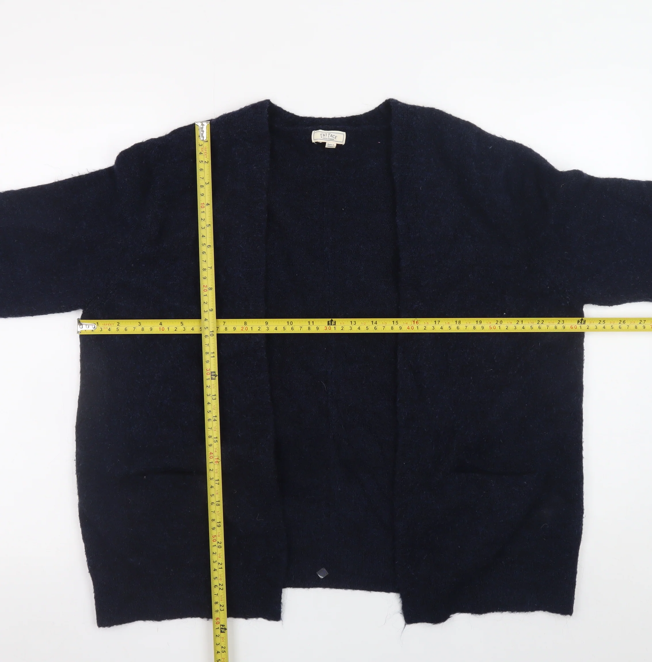 Fat Face Women's Blue Size 14 Knit Open Cardigan Jumper - Image 2