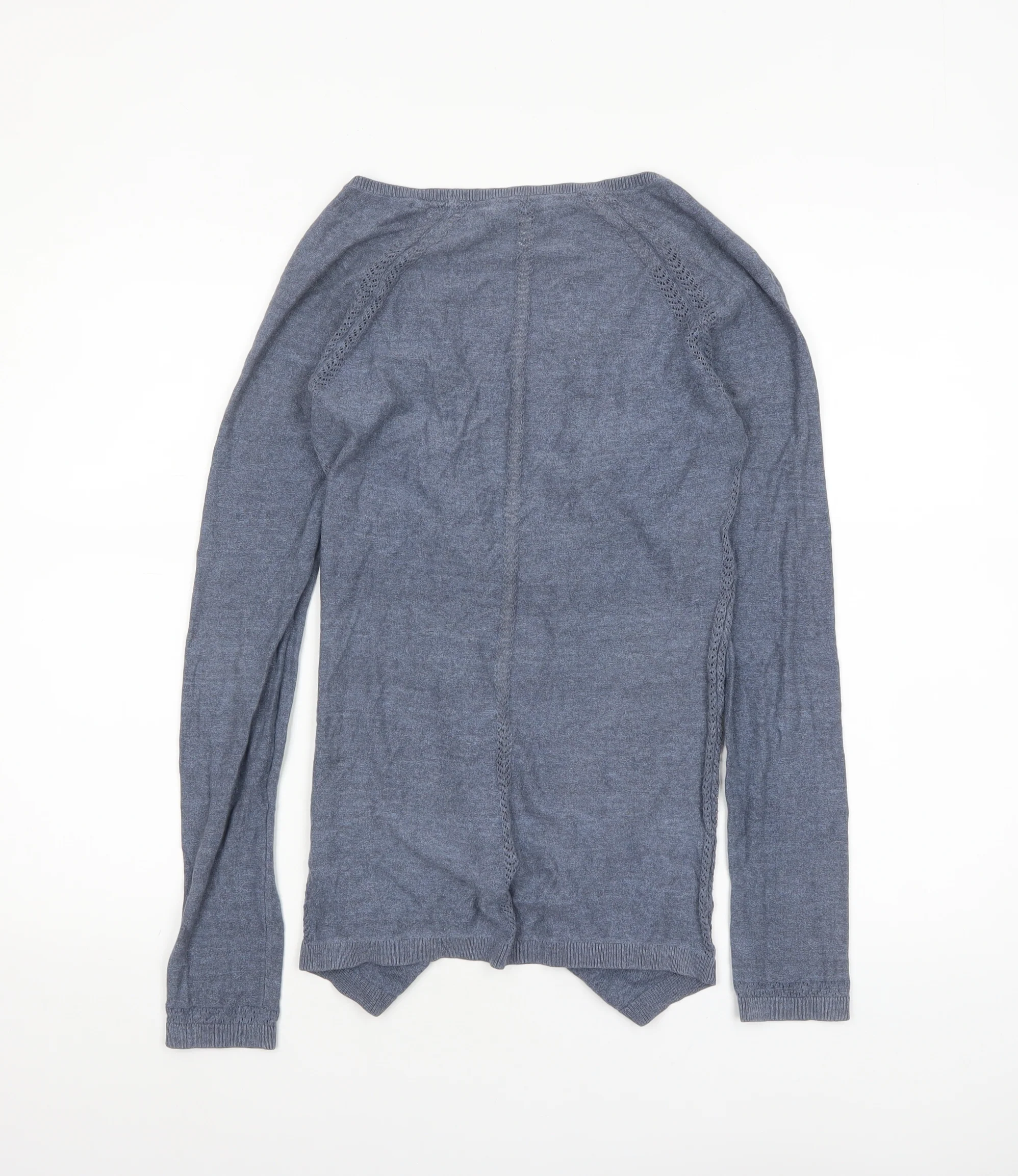 FatFace Women's Blue Cotton Long Sleeve Open Cardigan Size 8 - Image 3