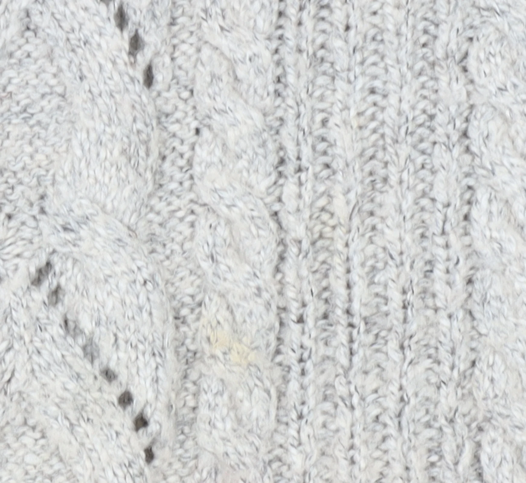 FatFace Womens Ivory Cable Knit Jumper Size 16 Crew Neck Pullover - Image 6