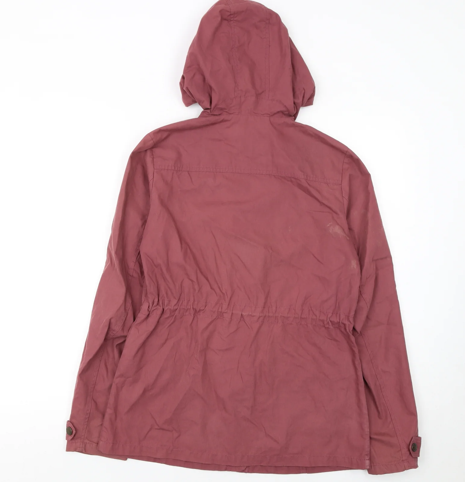 FatFace Women's Purple Hooded Toggle Jacket Size 8 Cotton Blend - Image 3
