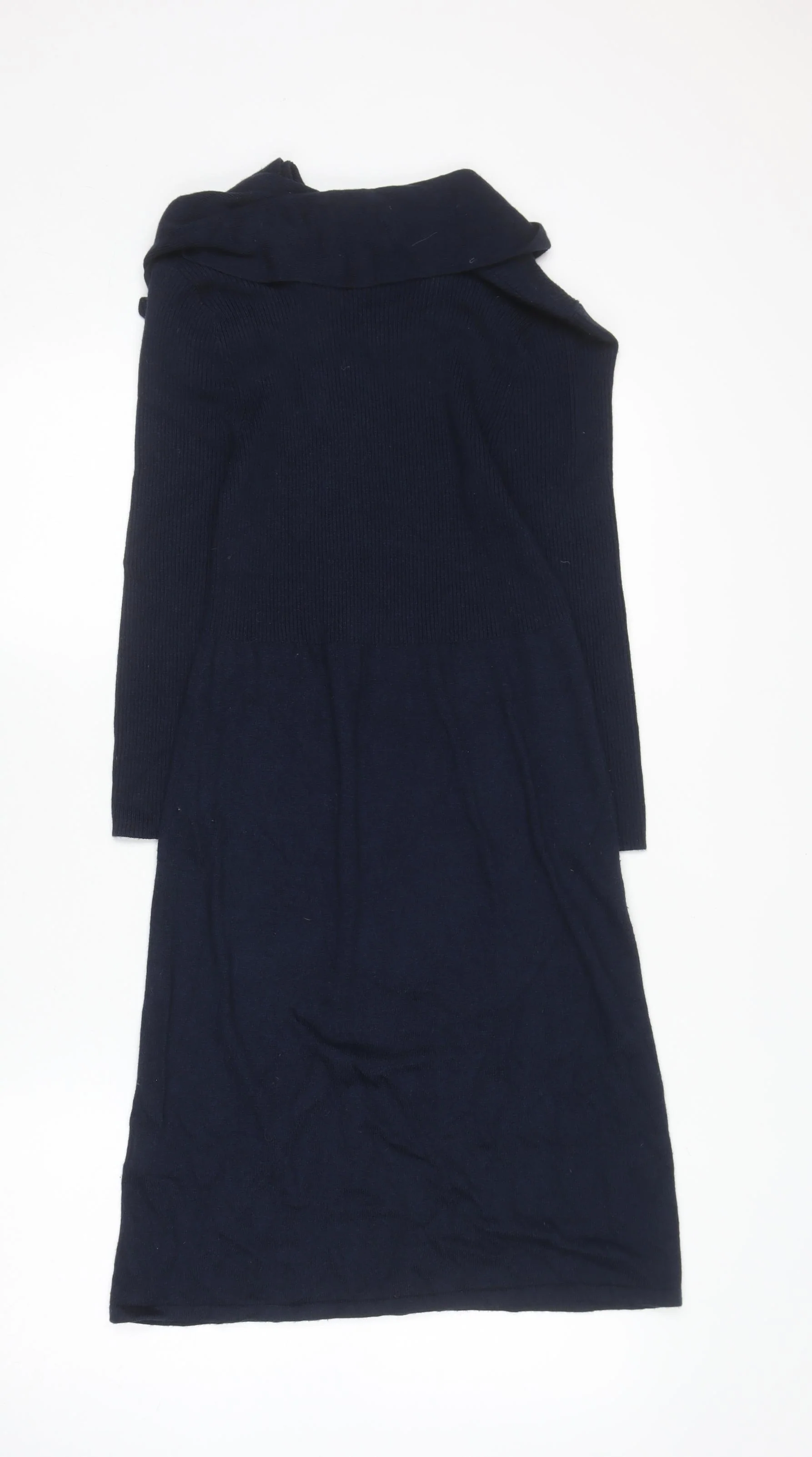 Fenn Wright Manson Women Blue Size 12 Knit Bodycon Dress - Image 3