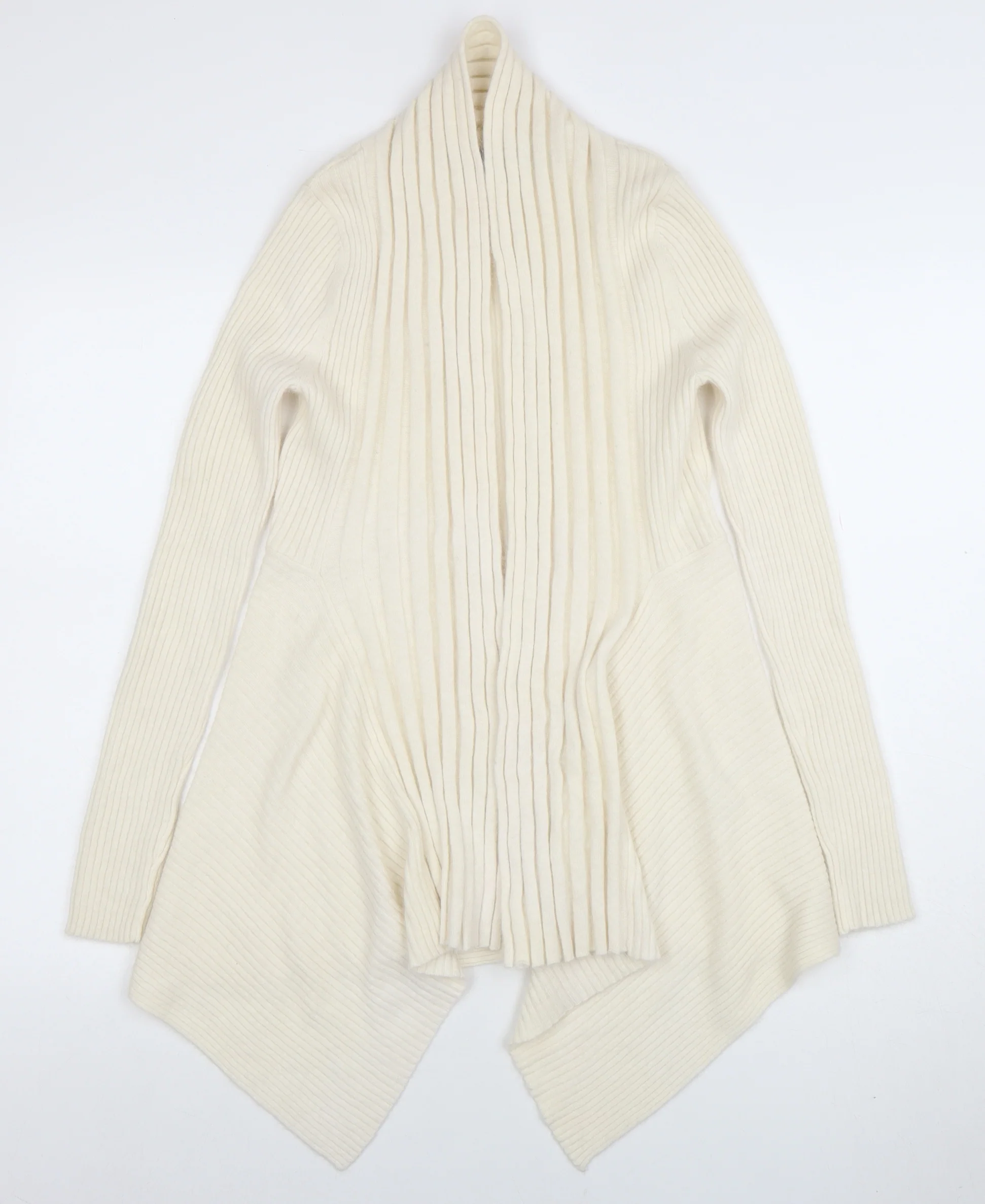 Fenn Wright Manson Women's Ivory Angora Knit Open Cardigan UK 12