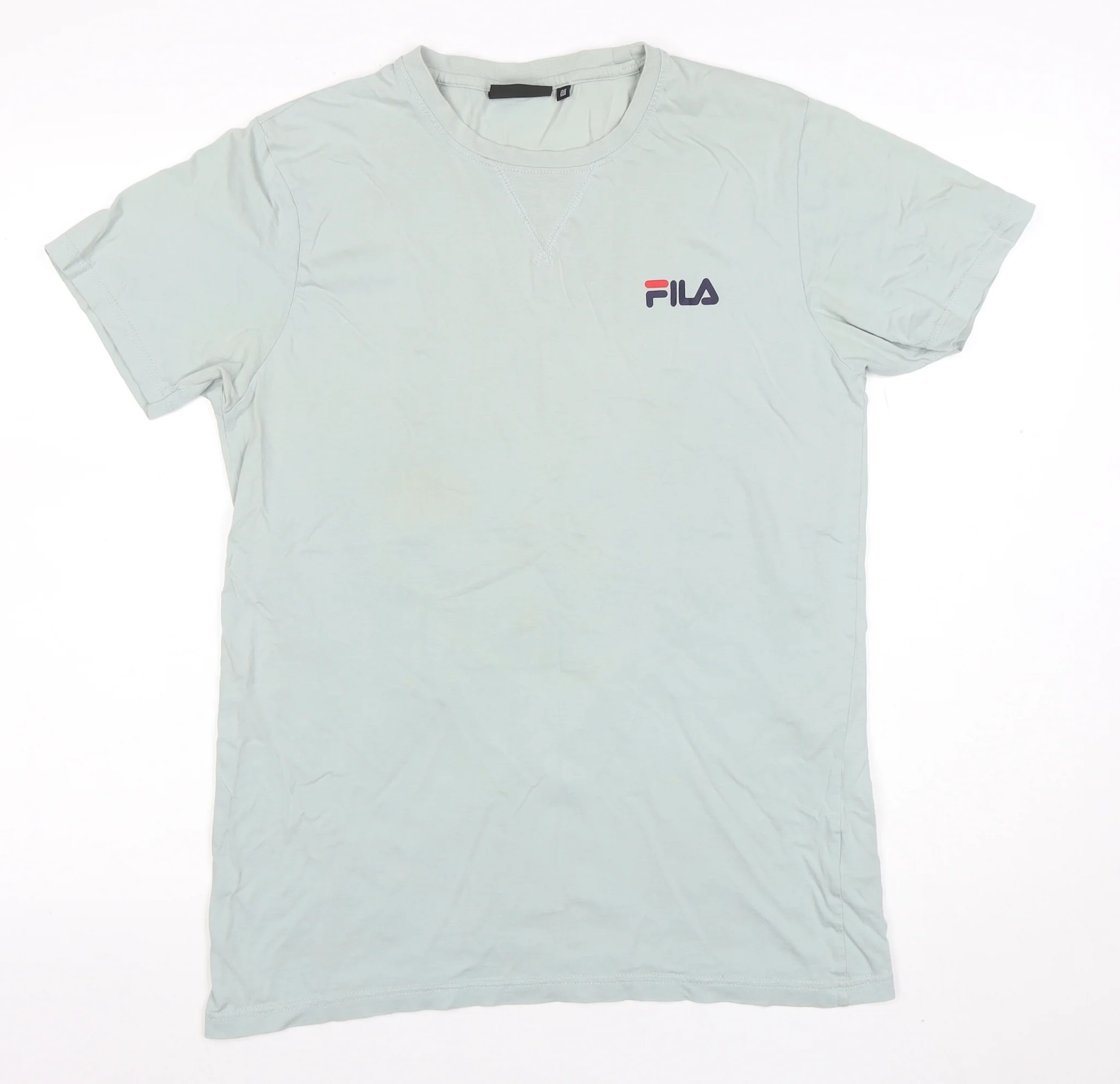 Fila Blackline Men's Green Cotton Crew Neck Short Sleeve T-Shirt M